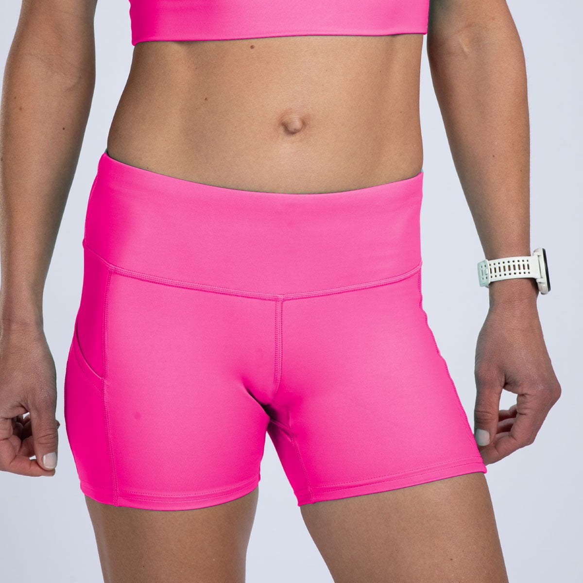 Zoot Sports RUN BOTTOMS Women's Core Run Pulse 4" Short - Bright Pink