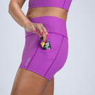 Zoot Sports RUN BOTTOMS Women's Core Run Pulse 4" Short - Deep Purple