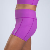 Zoot Sports RUN BOTTOMS Women's Core Run Pulse 4" Short - Deep Purple