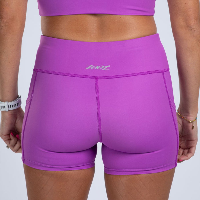 Zoot Sports RUN BOTTOMS Women's Core Run Pulse 4" Short - Deep Purple