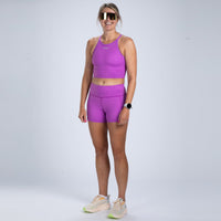 Zoot Sports RUN BOTTOMS Women's Core Run Pulse 4" Short - Deep Purple