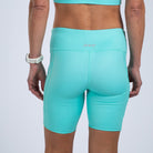 Zoot Sports RUN BOTTOMS Women's Core Run Pulse 8" Short - Aqua Blue