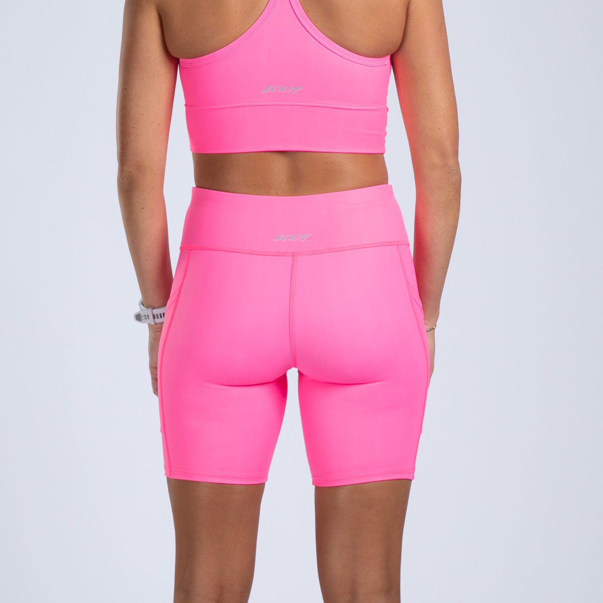 Zoot Sports RUN BOTTOMS Women's Core Run Pulse 8" Short - Bright Pink
