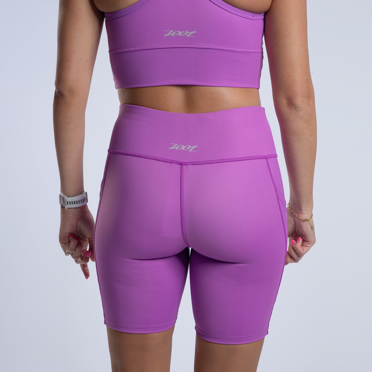 Zoot Sports RUN BOTTOMS Women's Core Run Pulse 8" Short - Deep Purple