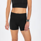 Zoot Sports RUN BOTTOMS Women's Elite Run 5" High-Rise Short - Jet Black