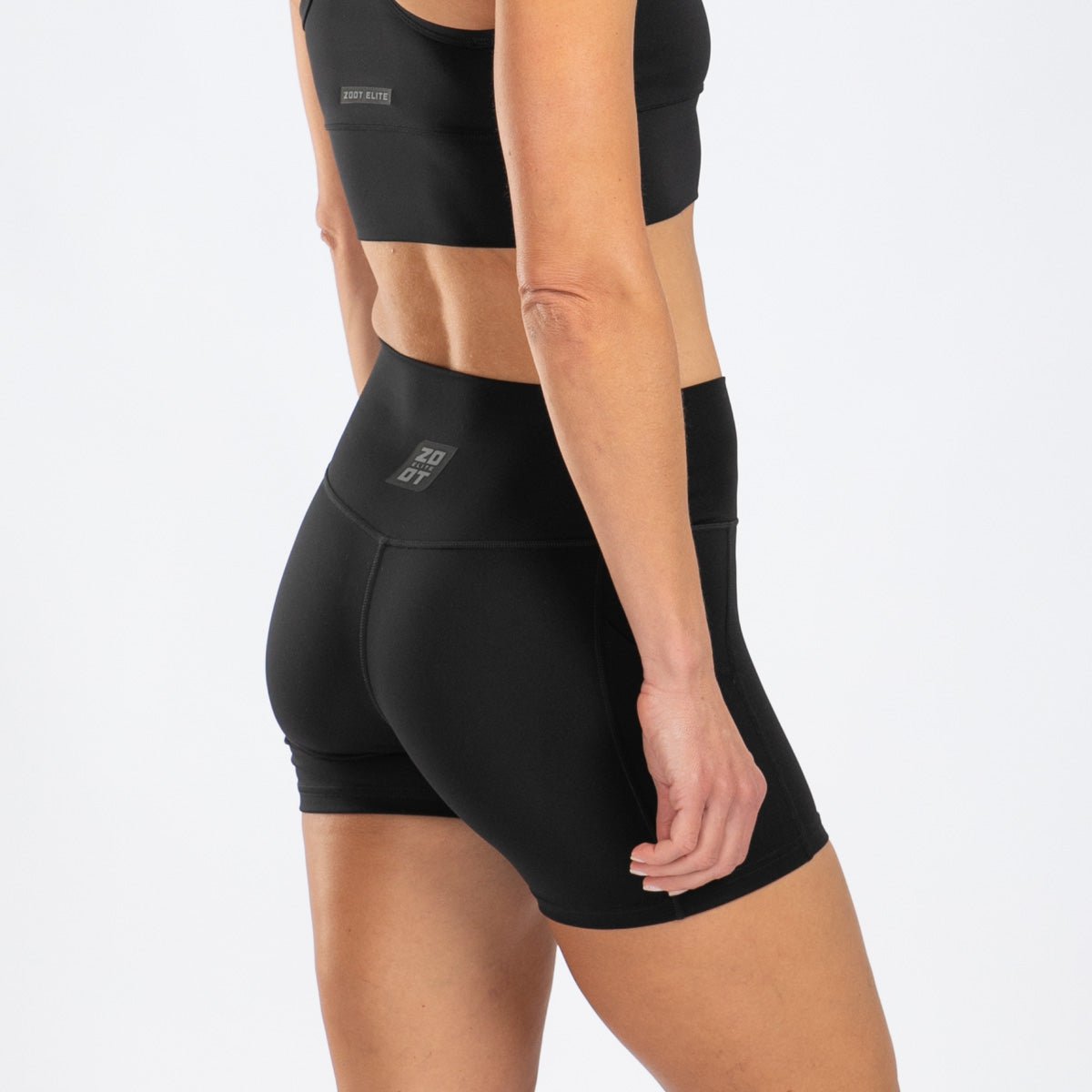 Zoot Sports RUN BOTTOMS Women's Elite Run 5" High-Rise Short - Jet Black