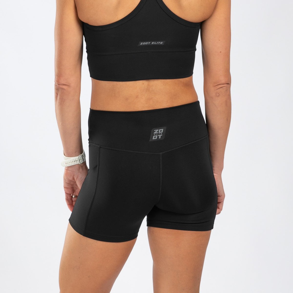 Zoot Sports RUN BOTTOMS Women's Elite Run 5" High-Rise Short - Jet Black