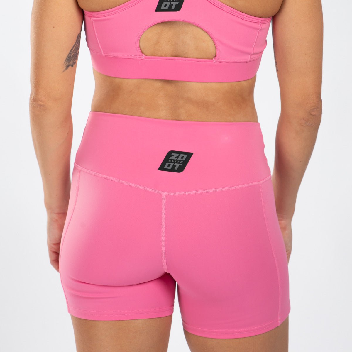 Zoot Sports RUN BOTTOMS Women's Elite Run 5" High-Rise Short - Rose