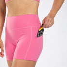 Zoot Sports RUN BOTTOMS Women's Elite Run 5" High-Rise Short - Rose