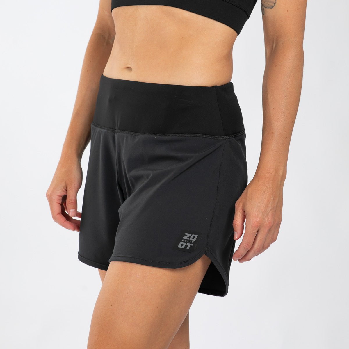 Zoot Sports RUN BOTTOMS Women's Elite Run 6" Short - Jet Black