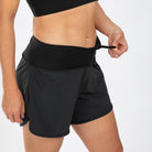 Zoot Sports RUN BOTTOMS Women's Elite Run 6" Short - Jet Black
