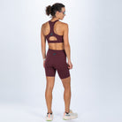 Zoot Sports RUN BOTTOMS Women's Elite Run 8" High-Rise Short - Burgundy