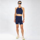 Zoot Sports RUN BOTTOMS Women's Elite Run 8" High-Rise Short - Deep Navy