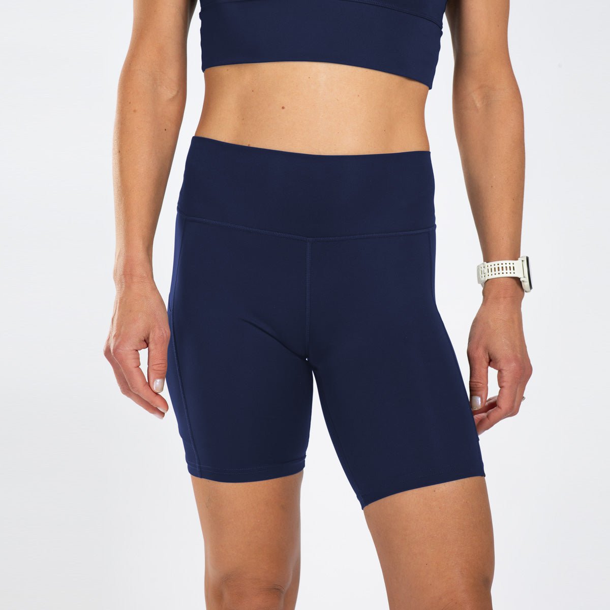 Zoot Sports RUN BOTTOMS Women's Elite Run 8" High-Rise Short - Deep Navy