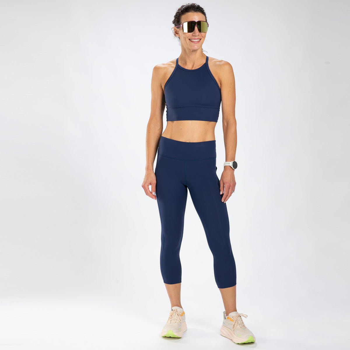 Zoot Sports RUN BOTTOMS Women's Elite Run High Rise Capri - Deep Navy