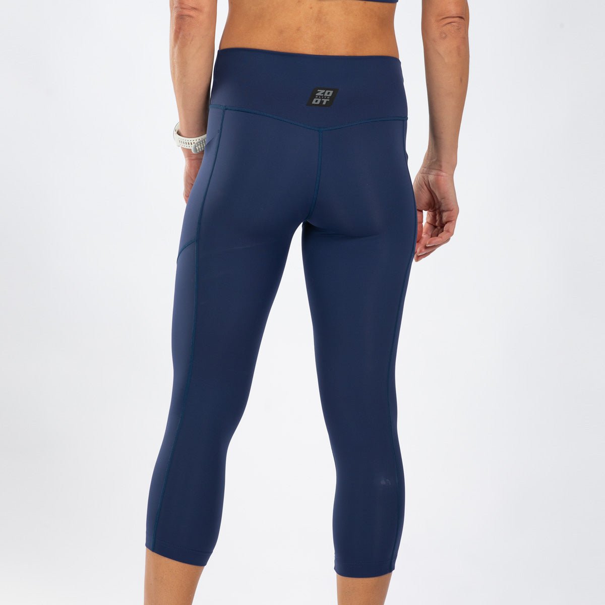 Zoot Sports RUN BOTTOMS Women's Elite Run High Rise Capri - Deep Navy