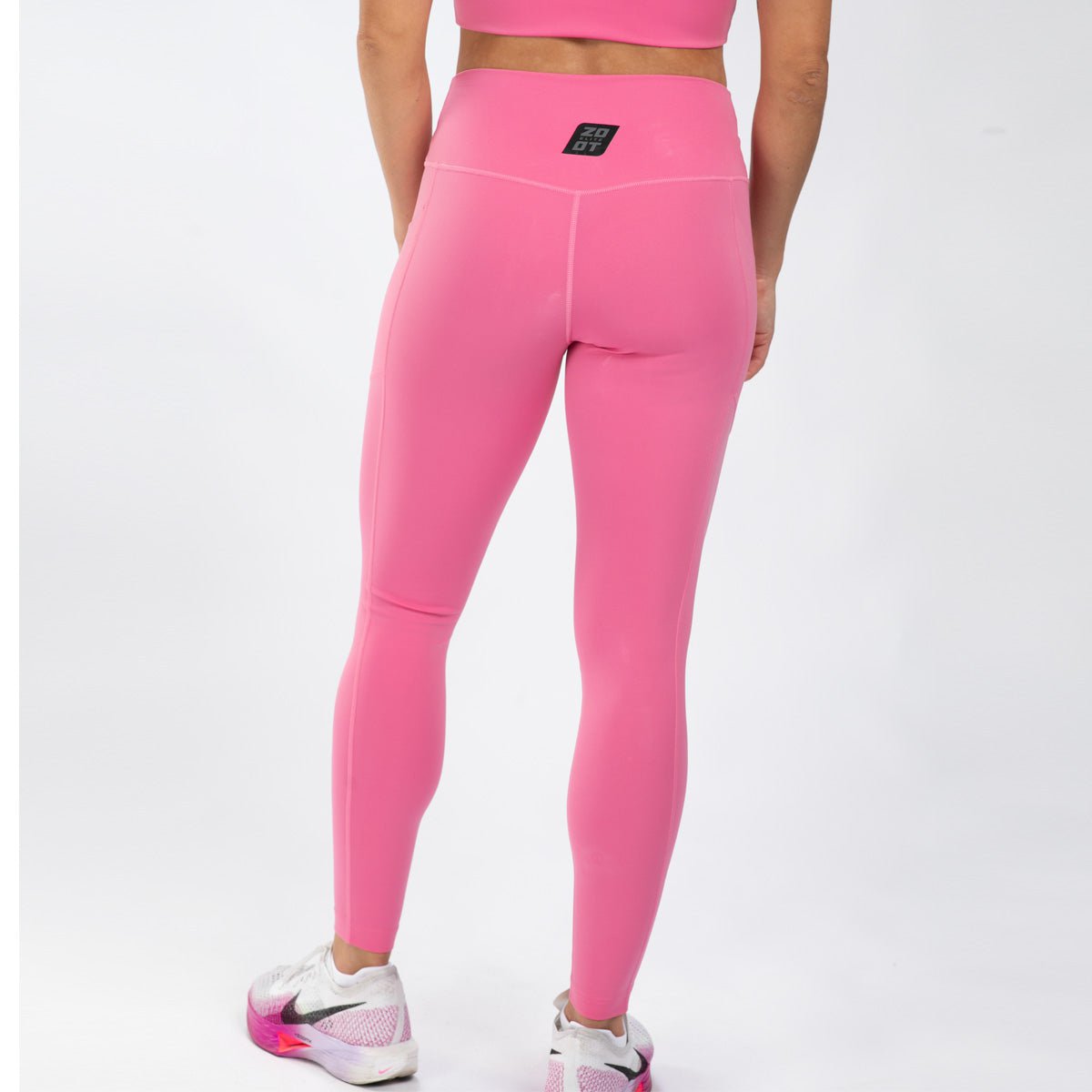 Zoot Sports RUN BOTTOMS Women's Elite Run High Rise Tight - Rose