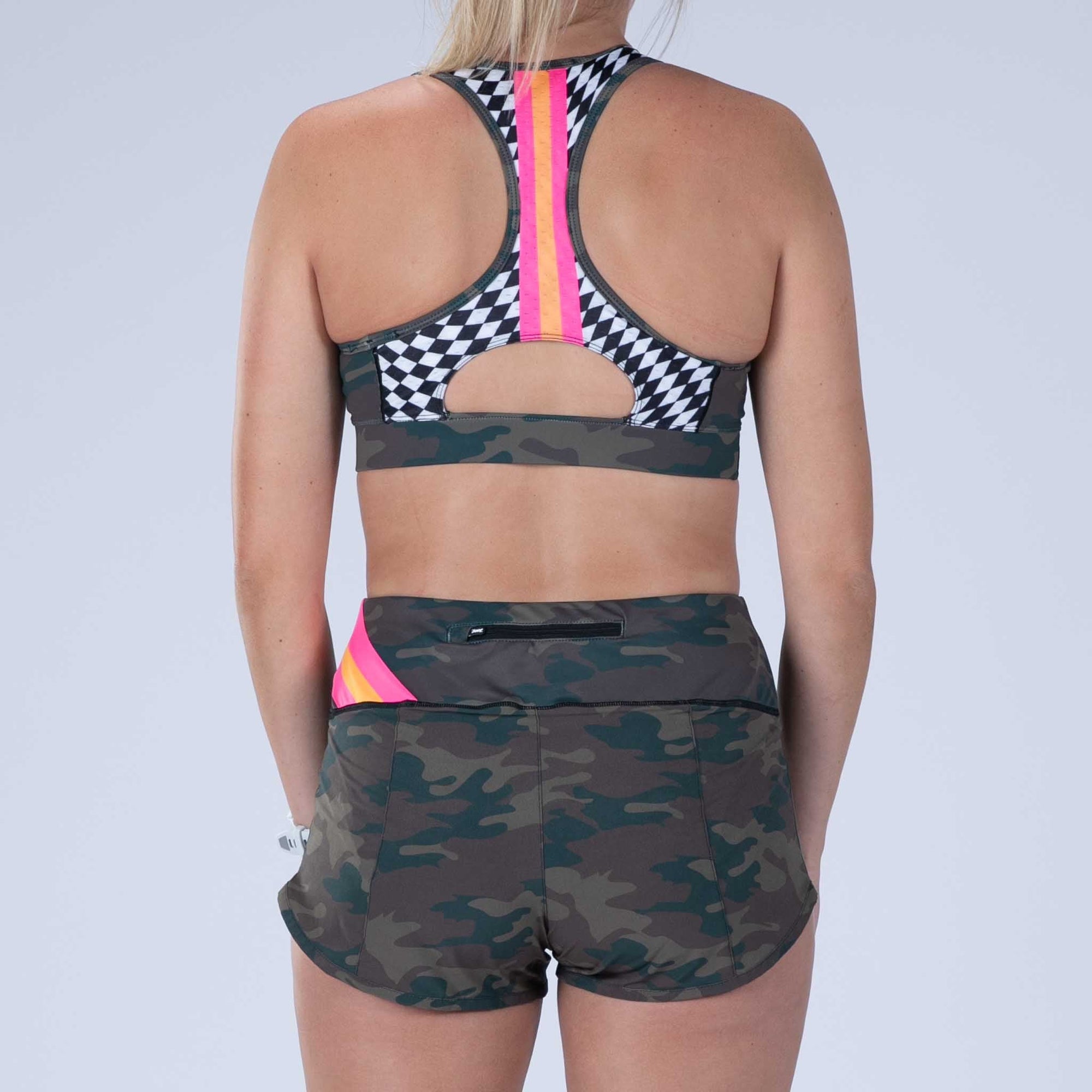 Zoot Sports RUN BOTTOMS Women's Ltd Run 3" Short - Cali Camo