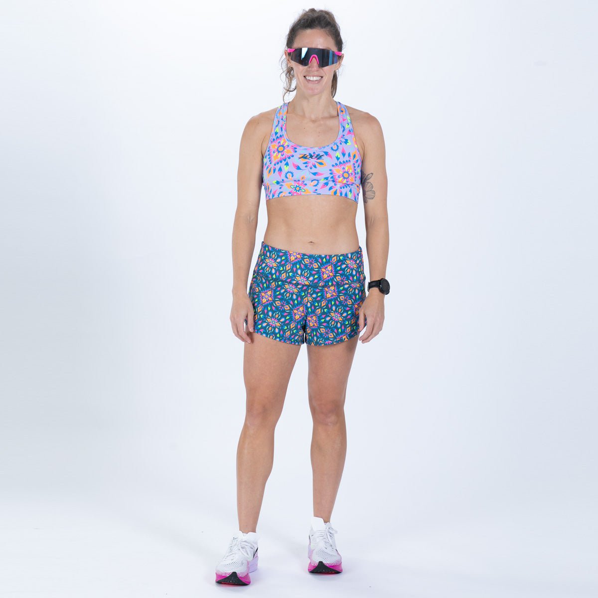 Zoot Sports RUN BOTTOMS Women's Ltd Run 3" Short - Kaleidoscope