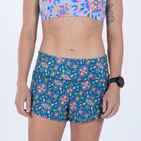 Zoot Sports RUN BOTTOMS Women's Ltd Run 3" Short - Kaleidoscope