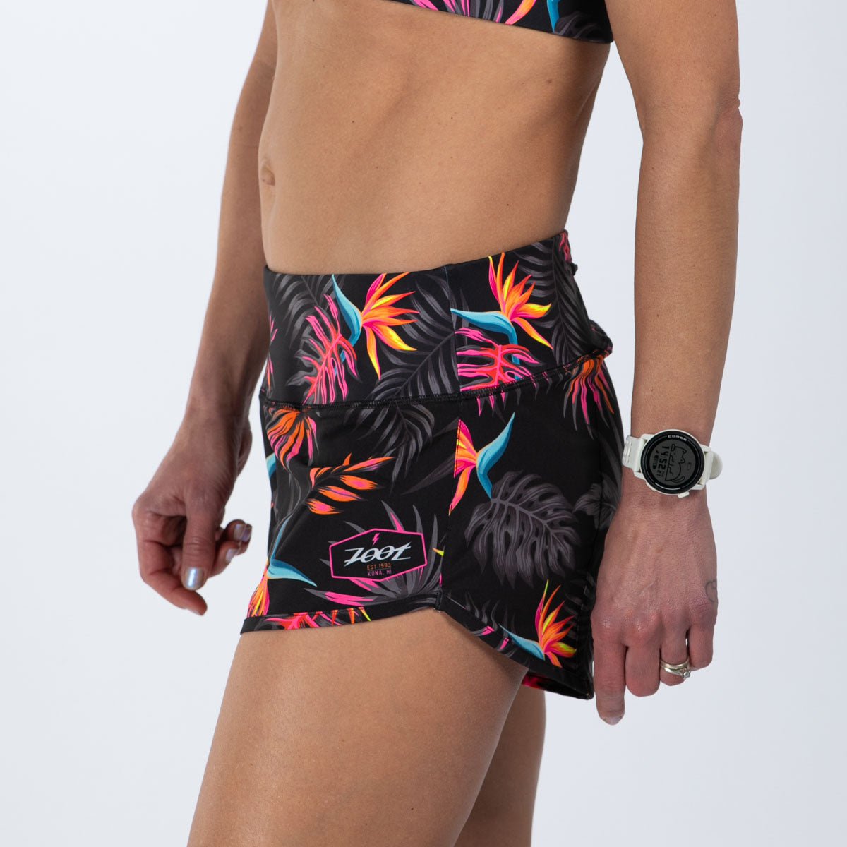 Zoot Sports RUN BOTTOMS Women's Ltd Run 3" Short - Tropical Magic