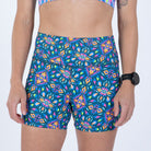 Zoot Sports RUN BOTTOMS Women's Ltd Run 4" Pulse High-Rise Short - Kaleidoscope