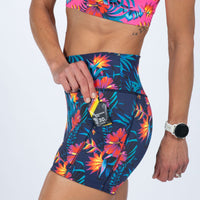 Zoot Sports RUN BOTTOMS Women's Ltd Run 4" Pulse High-Rise Short - Queen K