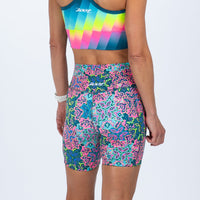 Zoot Sports RUN BOTTOMS Women's Ltd Run 6" Pulse High-Rise Short - Costa Del Sol
