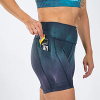 Zoot Sports RUN BOTTOMS Women's Ltd Run 6" Pulse High-Rise Short - La Plage