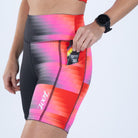 Zoot Sports RUN BOTTOMS Women's Ltd Run 6" Pulse High-Rise Short - Yo Yo Yo