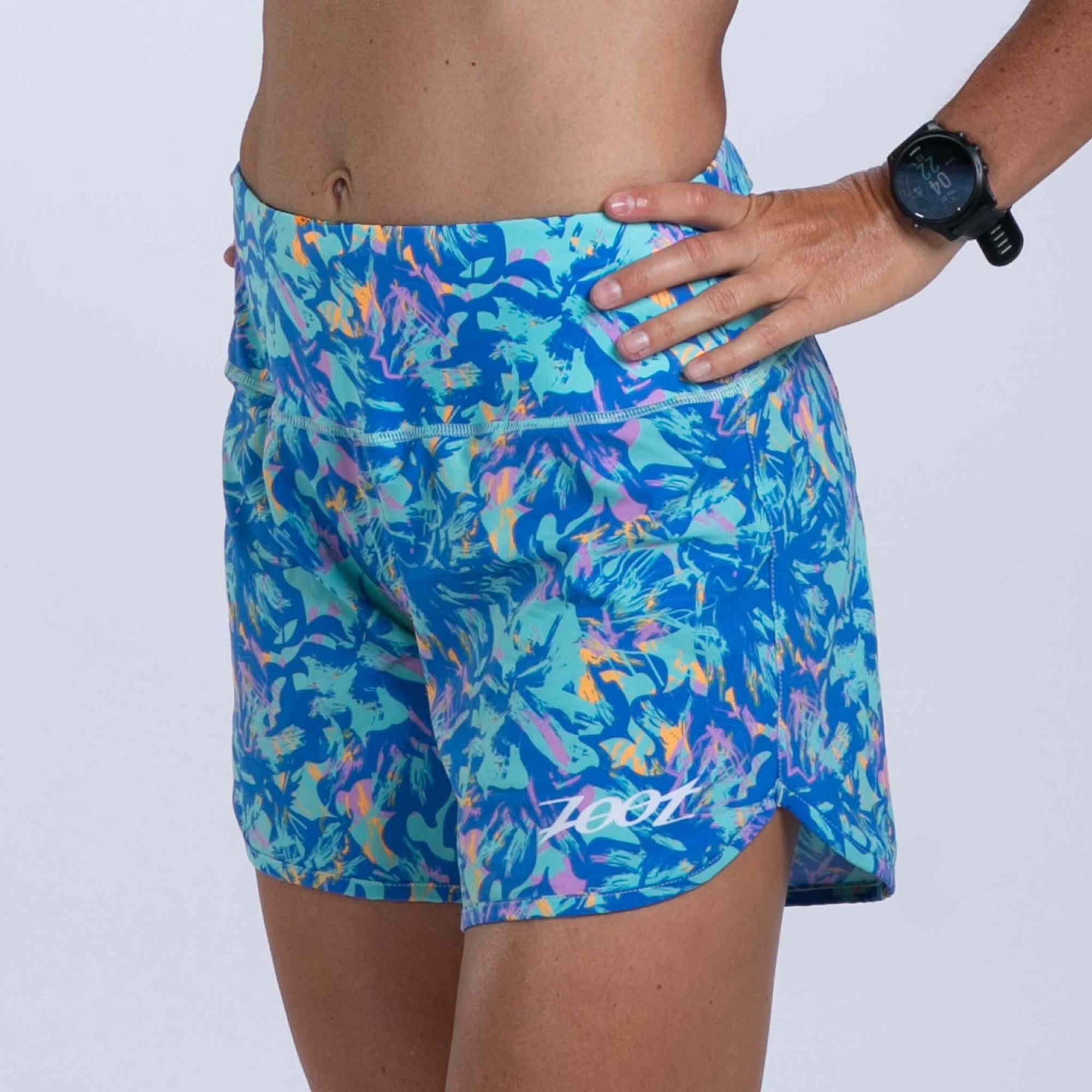 Zoot Sports RUN BOTTOMS Women's Ltd Run 6" Short - Koa Blue