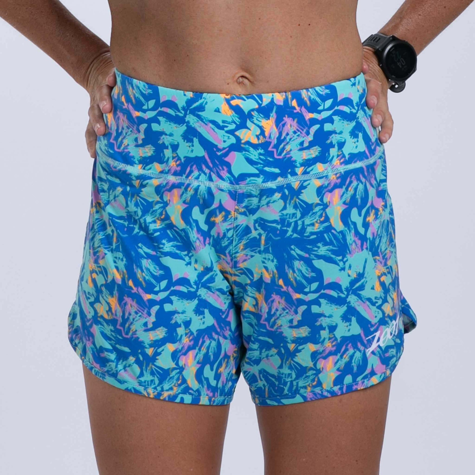 Zoot Sports RUN BOTTOMS Women's Ltd Run 6" Short - Koa Blue