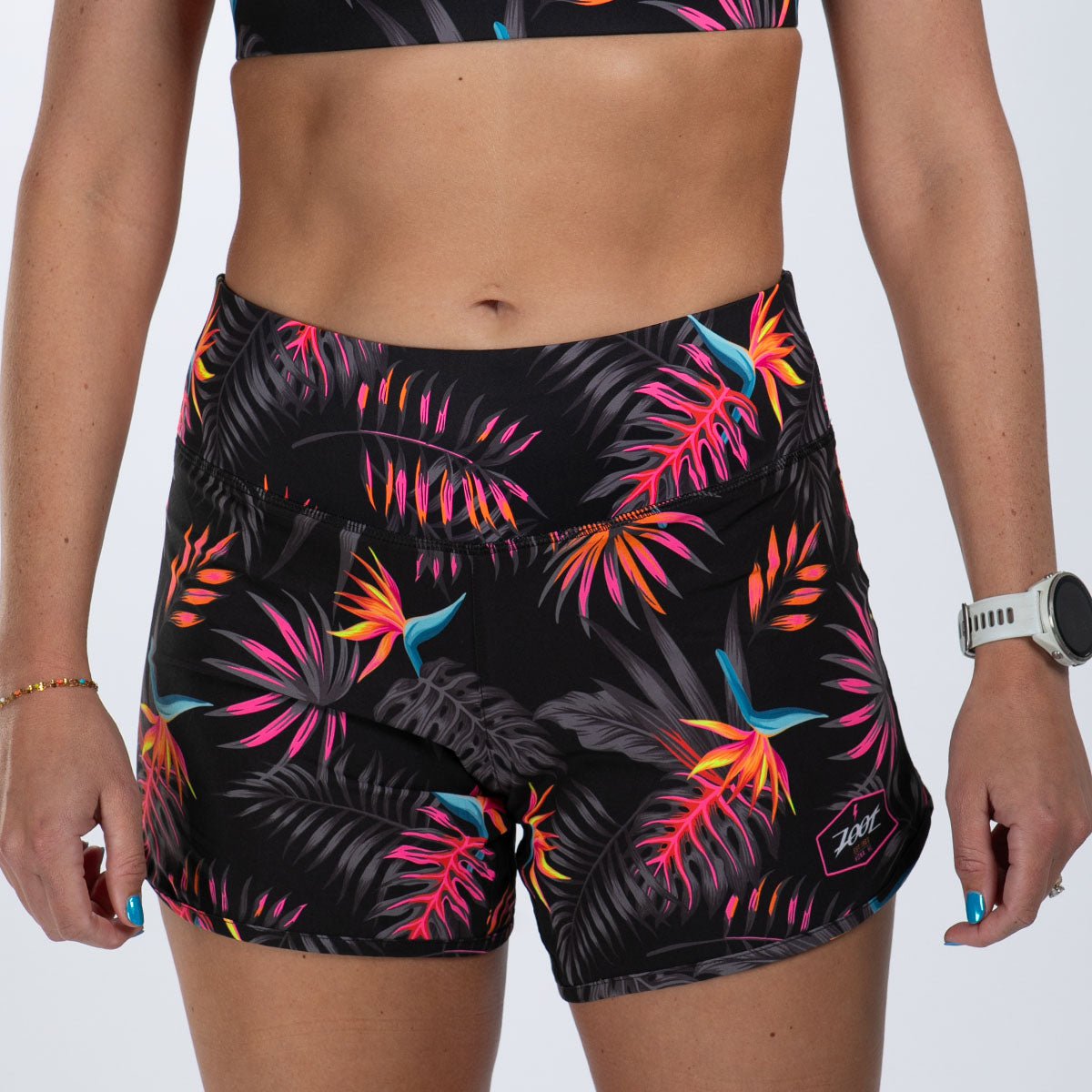 Workout Shorts Tropical Running Shorts Women's Ltd Run 6