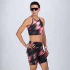 Zoot Sports RUN BOTTOMS Women's Ltd Run 8" Pulse High-Rise Short - DriftSPEED