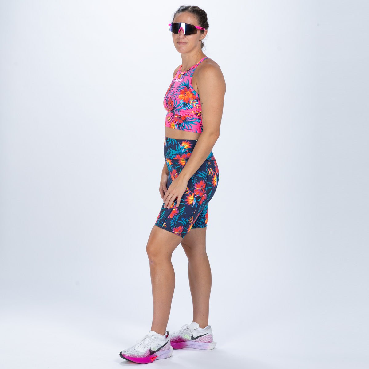 Zoot Sports RUN BOTTOMS Women's Ltd Run 8" Pulse High-Rise Short - Queen K