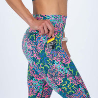 Zoot Sports RUN BOTTOMS Women's Ltd Run High Rise Capri - Costa Del Sol