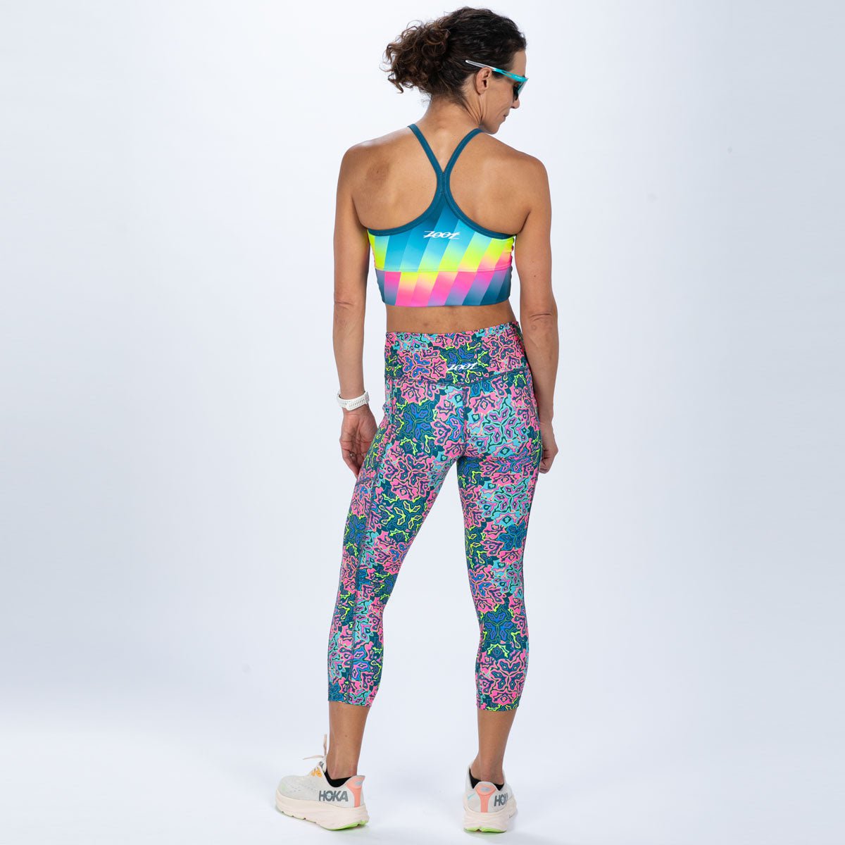 Zoot Sports RUN BOTTOMS Women's Ltd Run High Rise Capri - Costa Del Sol