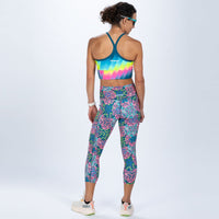 Zoot Sports RUN BOTTOMS Women's Ltd Run High Rise Capri - Costa Del Sol