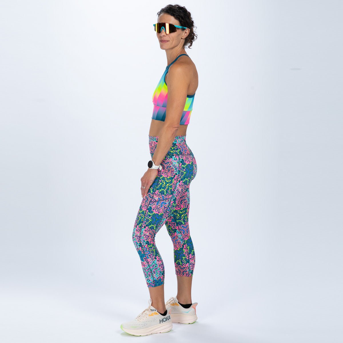 Zoot Sports RUN BOTTOMS Women's Ltd Run High Rise Capri - Costa Del Sol