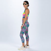 Zoot Sports RUN BOTTOMS Women's Ltd Run High Rise Capri - Costa Del Sol