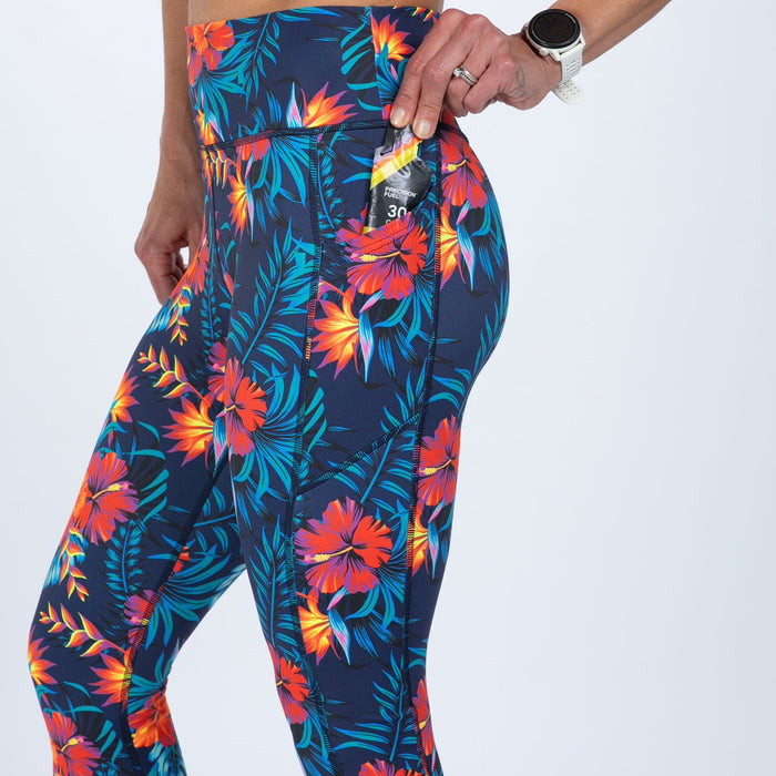 Zoot Sports RUN BOTTOMS Women's Ltd Run High Rise Capri - Queen K