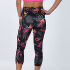 Zoot Sports RUN BOTTOMS Women's Ltd Run High Rise Capri - Tropical Magic
