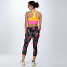 Zoot Sports RUN BOTTOMS Women's Ltd Run High Rise Capri - Tropical Magic