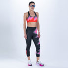 Zoot Sports RUN BOTTOMS Women's Ltd Run High Rise Capri - Yo Yo Yo