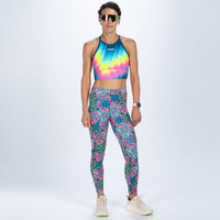 Zoot Sports RUN BOTTOMS Women's Ltd Run High Rise Tight - Costa Del Sol