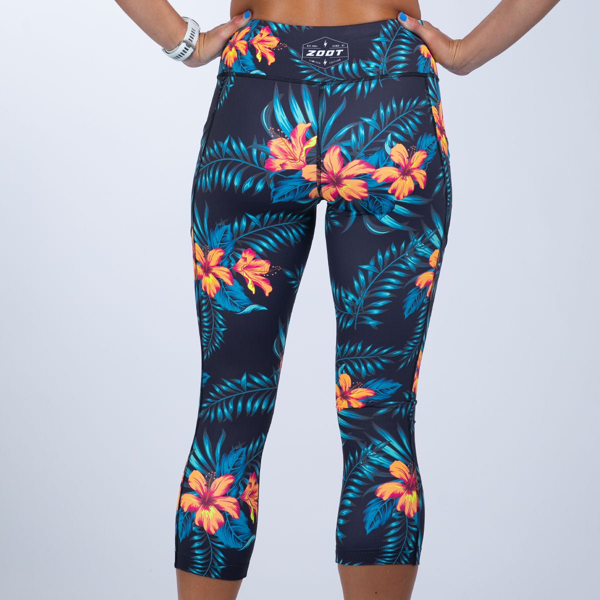 Zoot Sports RUN BOTTOMS Women's Ltd Run Pulse Capri - Hula