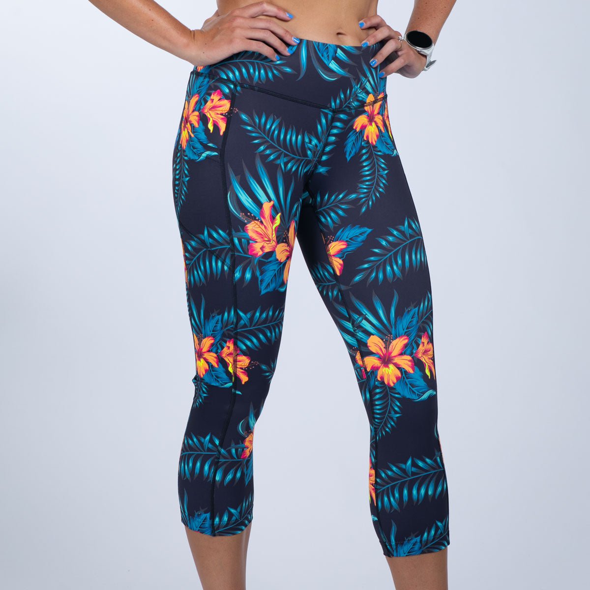 Zoot Sports RUN BOTTOMS Women's Ltd Run Pulse Capri - Hula