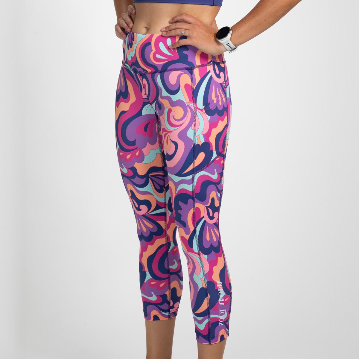 Zoot Sports RUN BOTTOMS Women's Ltd Run Pulse Capri - La Mer