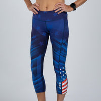 Zoot Sports RUN BOTTOMS Women's LTD Run Pulse Capri - RWB