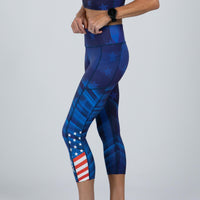 Zoot Sports RUN BOTTOMS Women's LTD Run Pulse Capri - RWB